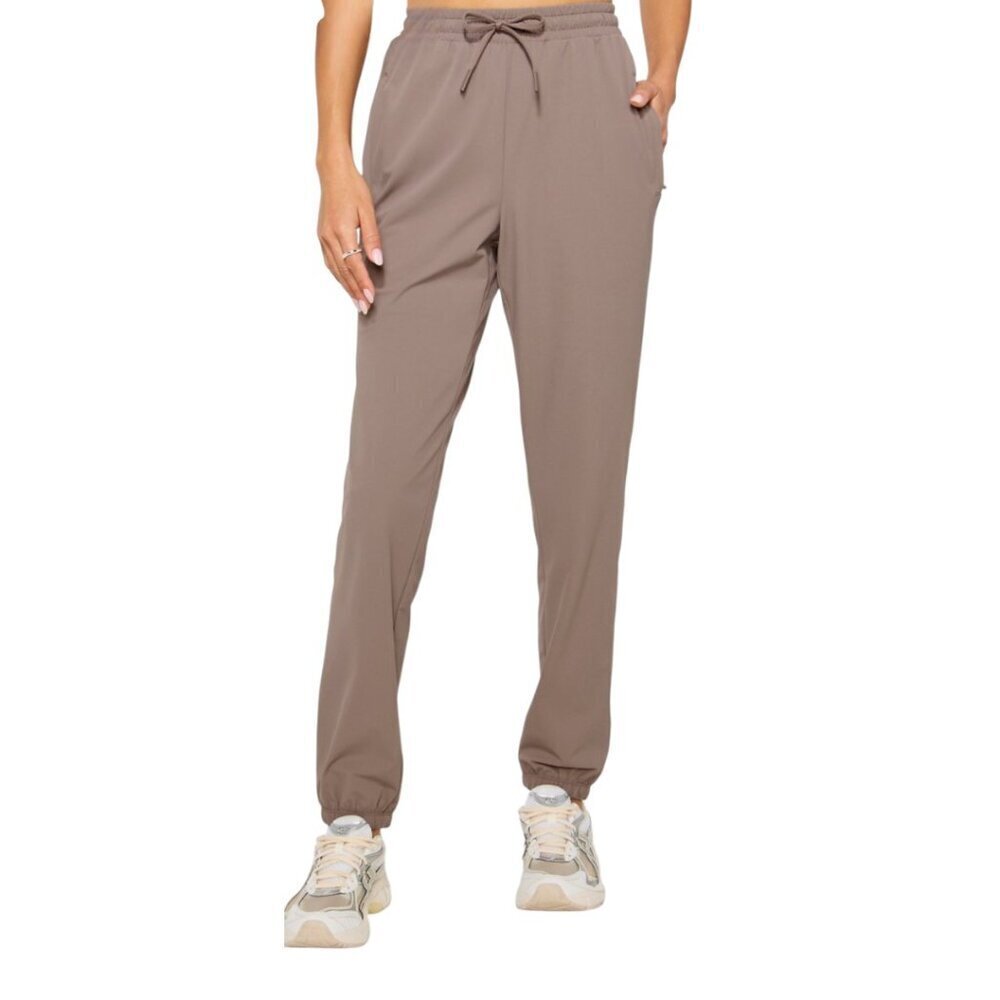 Fabletics Taupe Drawstring Sweatpants